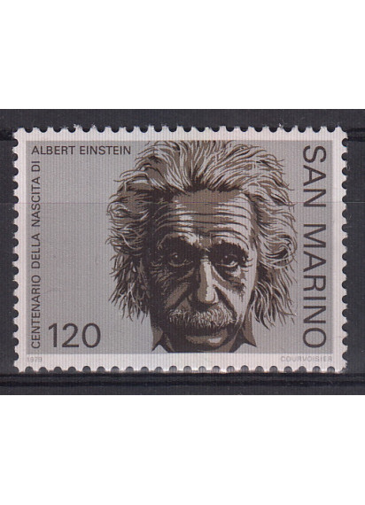 1979 San Marino centenario della Nascita di Einstein 1 valore nuovo Sassone 1016
